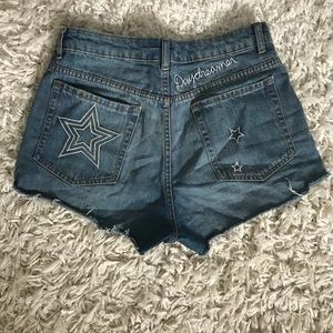 Star detailed shorts h&m size 8 cutoffs